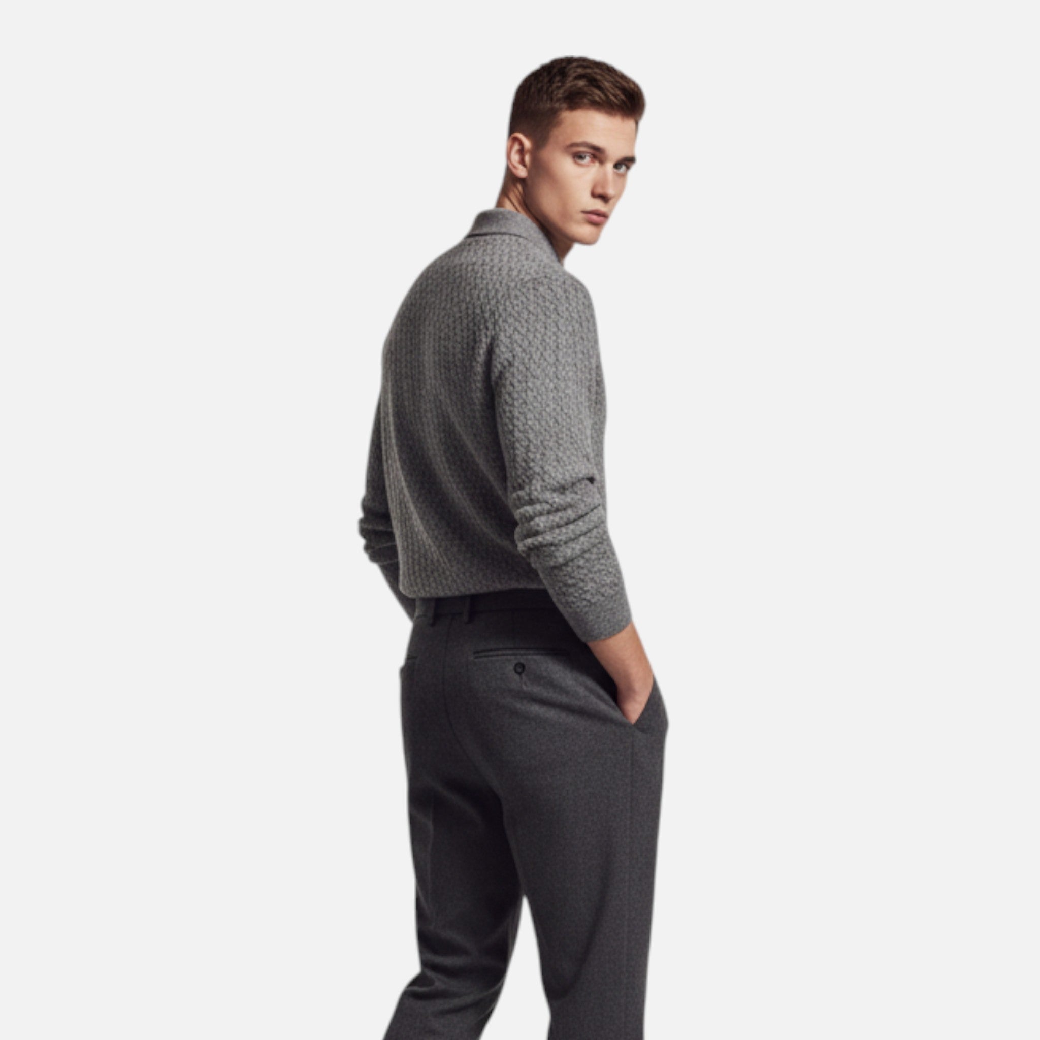 Montrose Chique | Men’s Retro Cable Knit Shirt