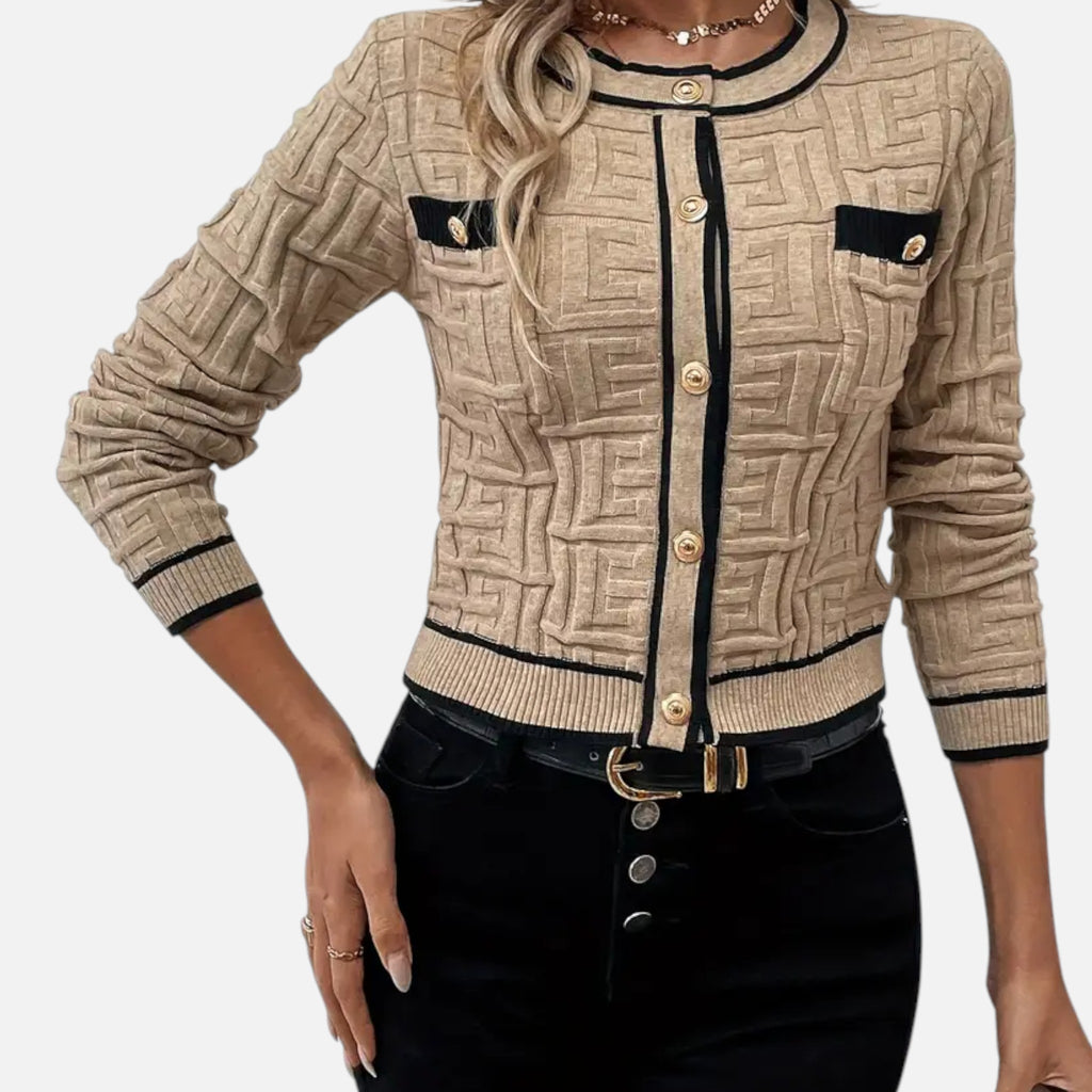 Montrose Chique | Women’s Slim-Fit Striped Cardigan