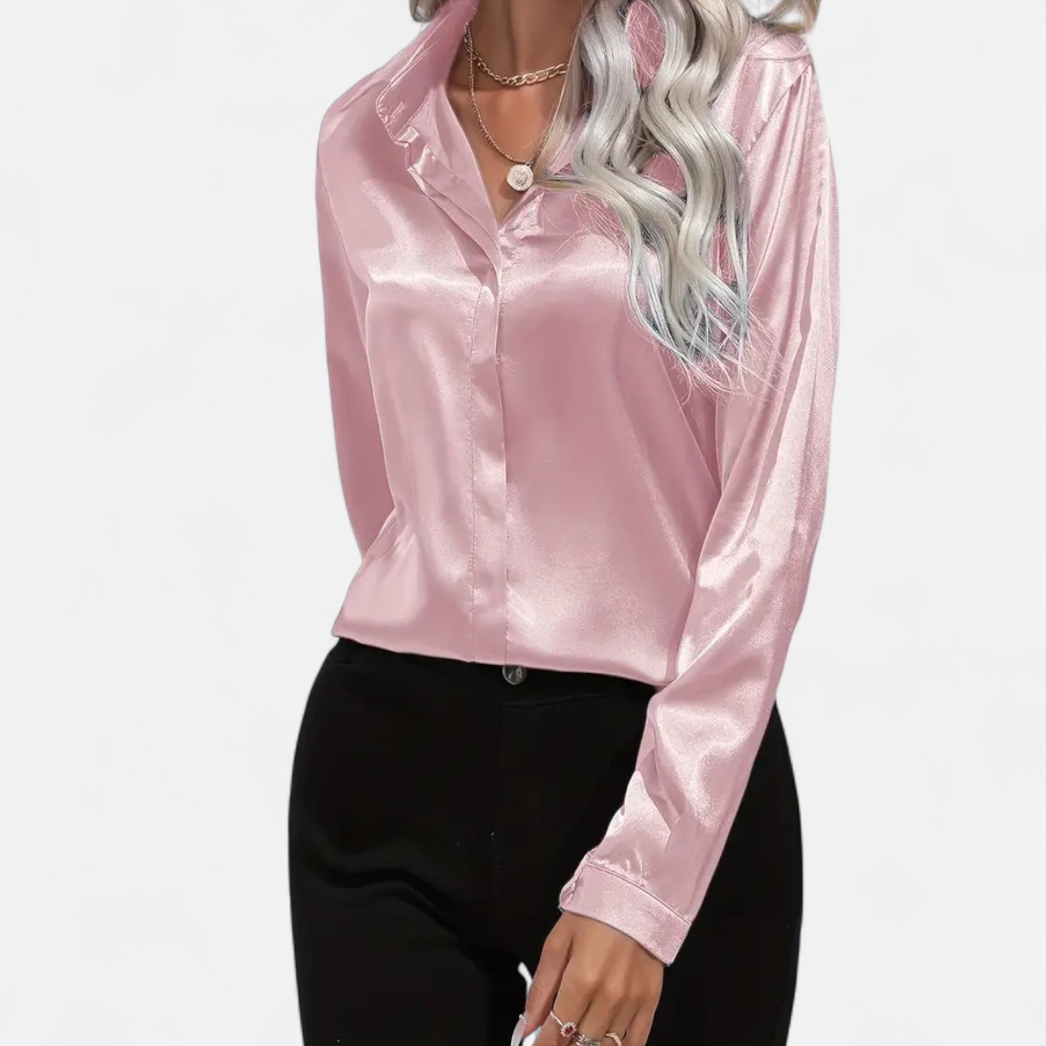 Montrose Chique | Women’s Elegant Satin-Finish Blouse