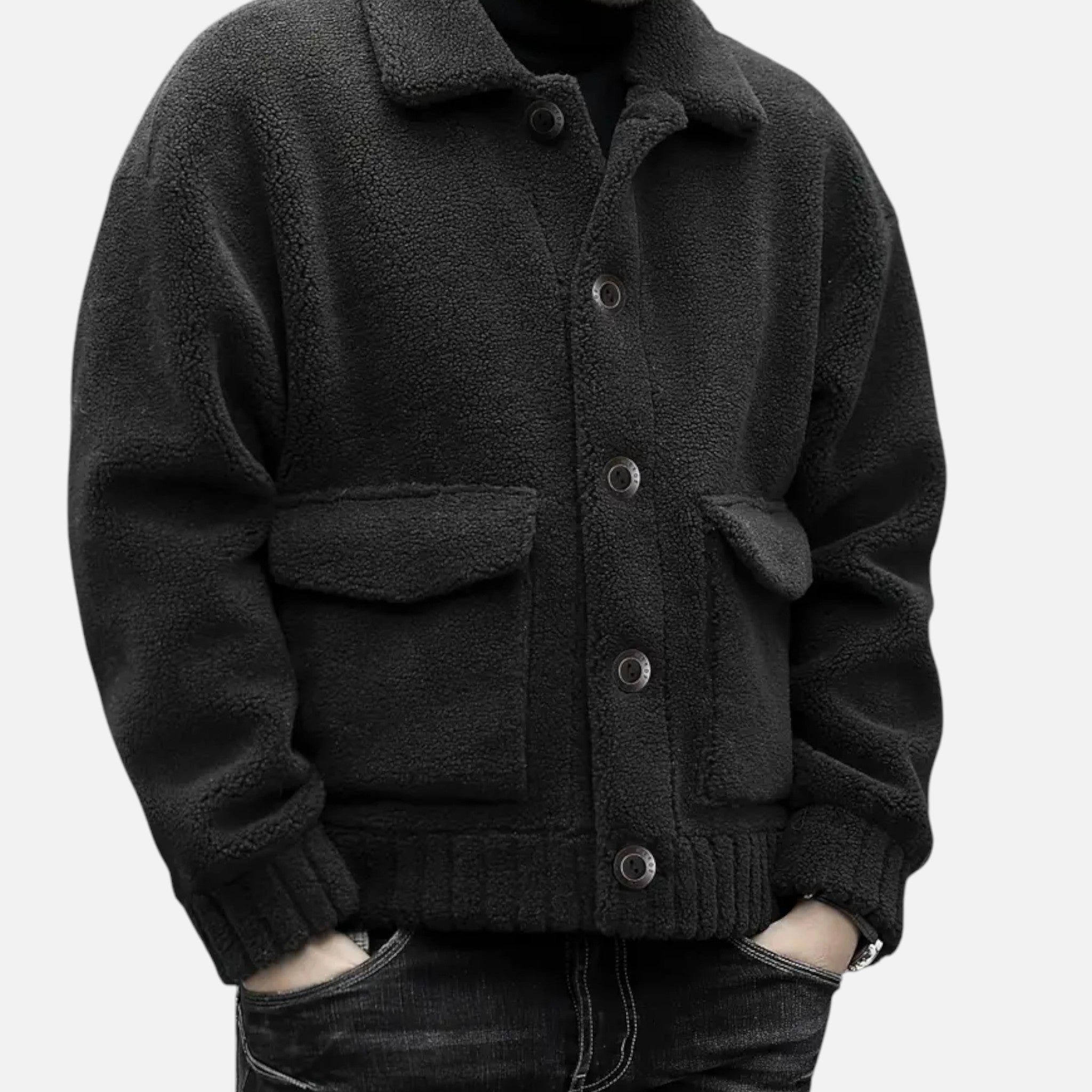 Montrose Chique | Men’s Faux Fur Button Jacket