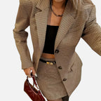 Montrose Chique | Women’s Elegant Two-Piece Plaid Ensemble