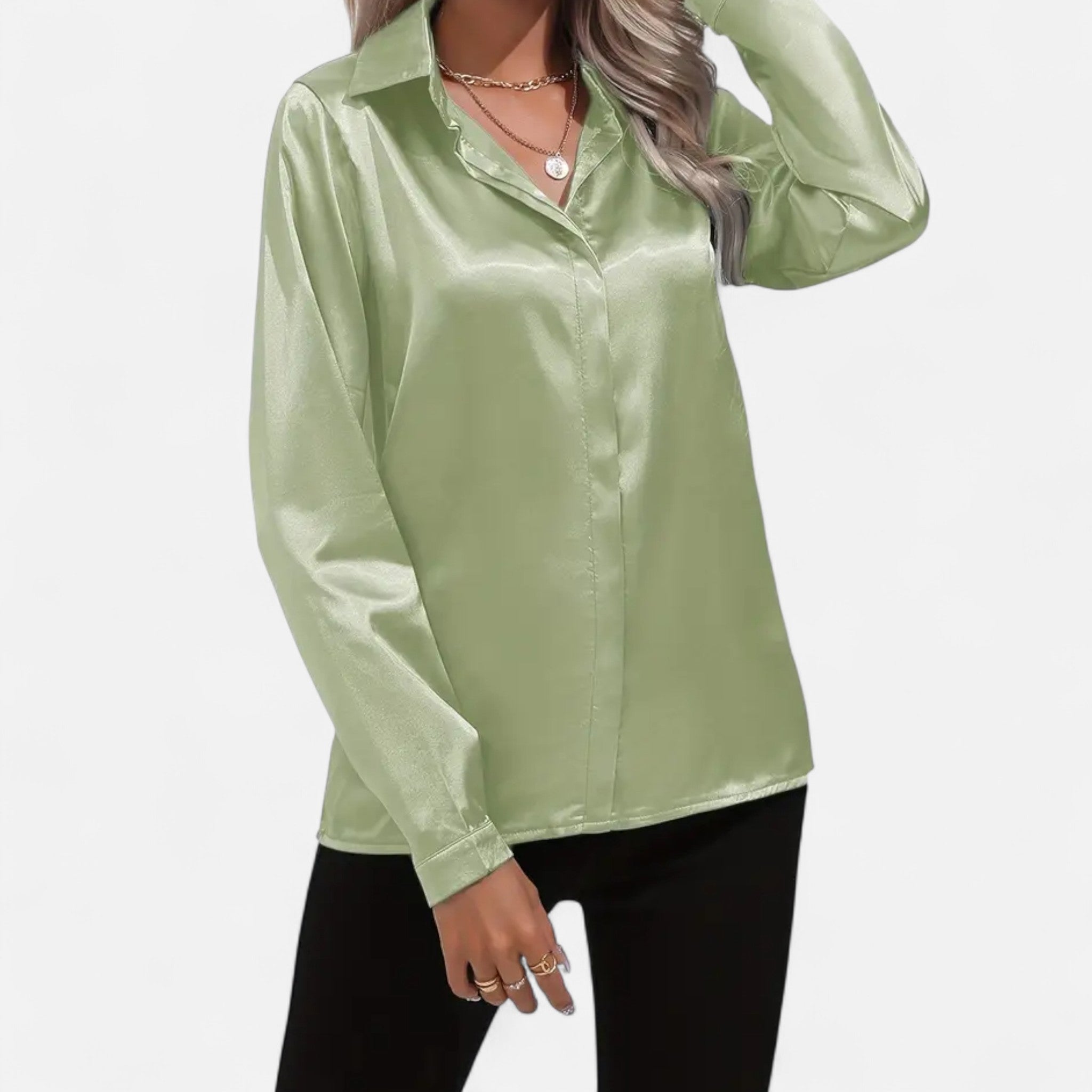 Montrose Chique | Women’s Elegant Satin-Finish Blouse