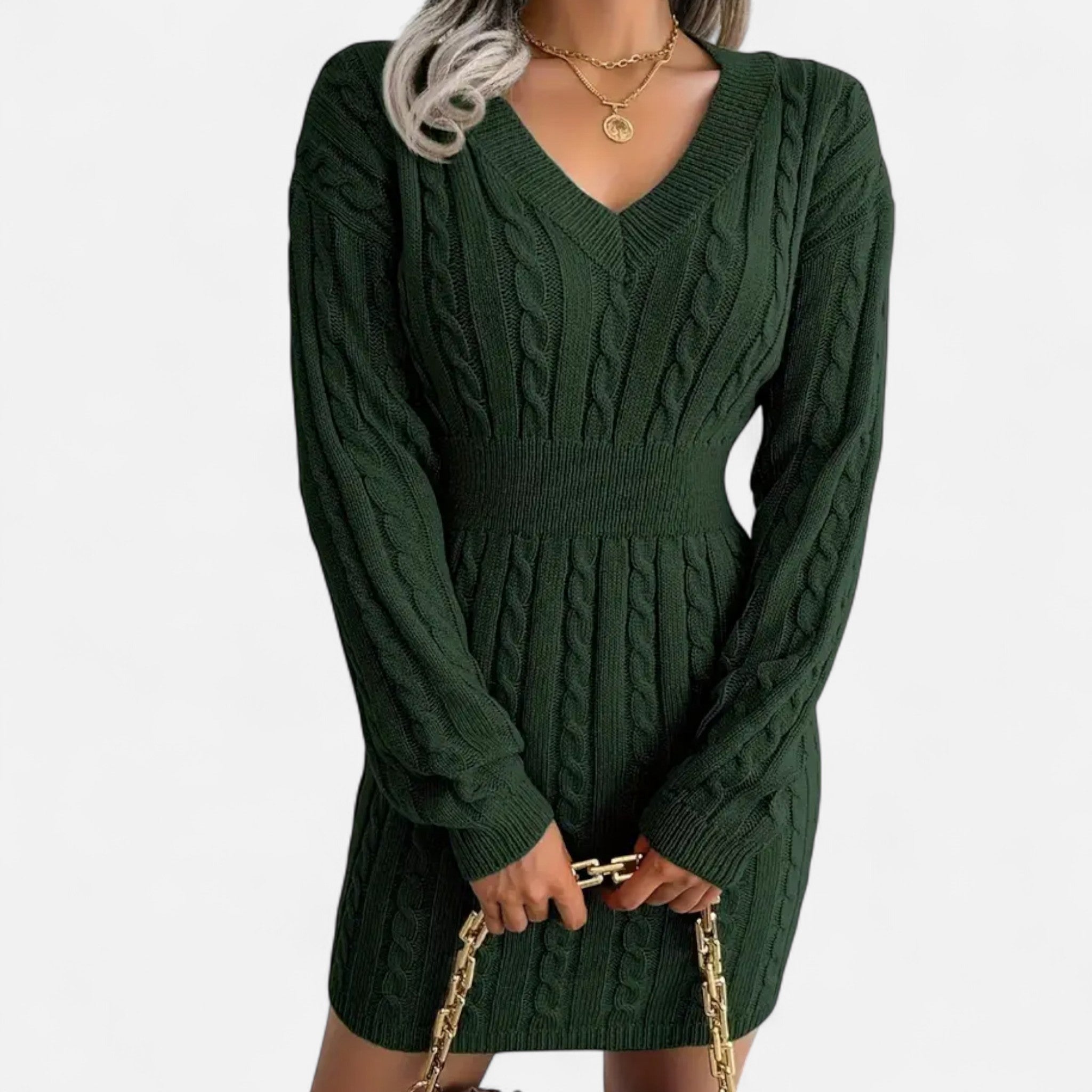 Montrose Chique | Women’s Cable Knit Sweater Dress