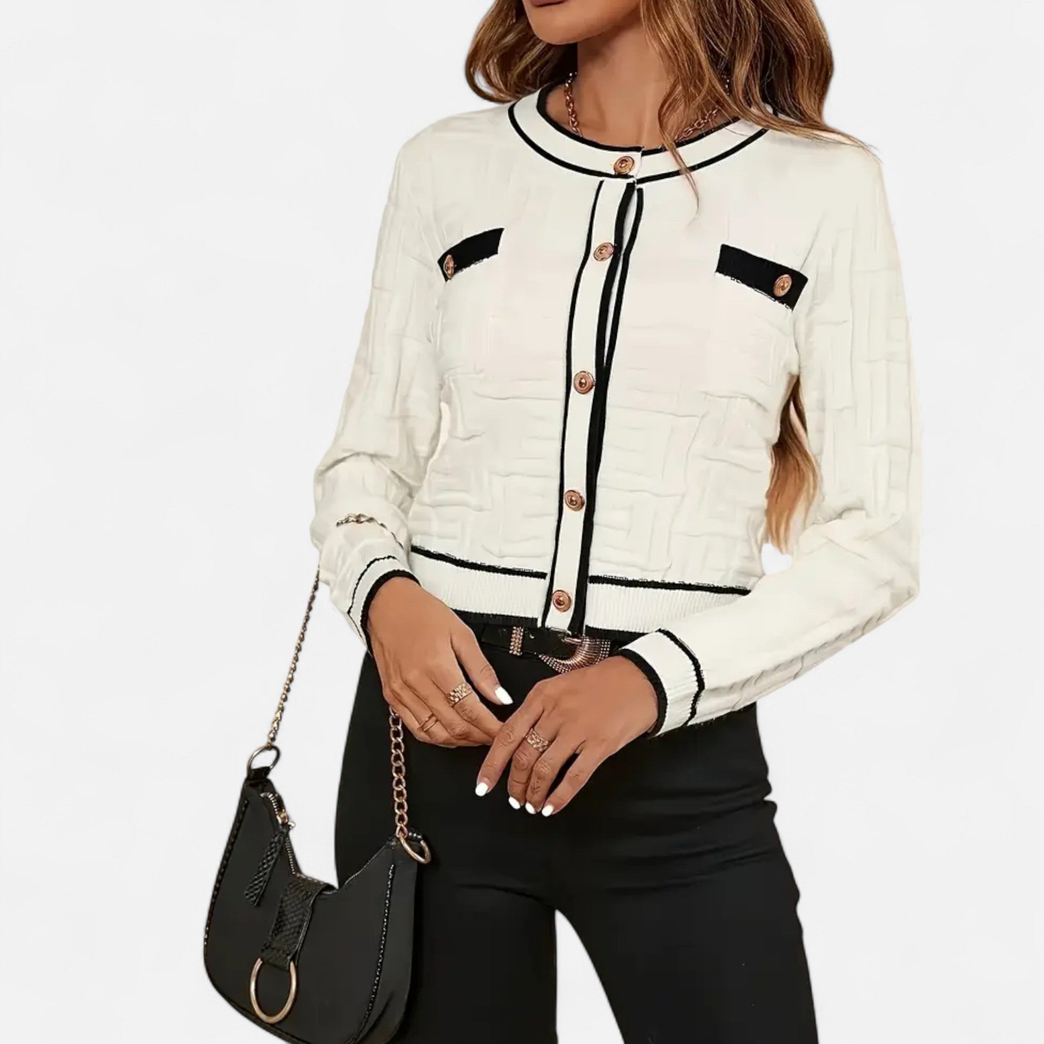 Montrose Chique | Women’s Slim-Fit Striped Cardigan