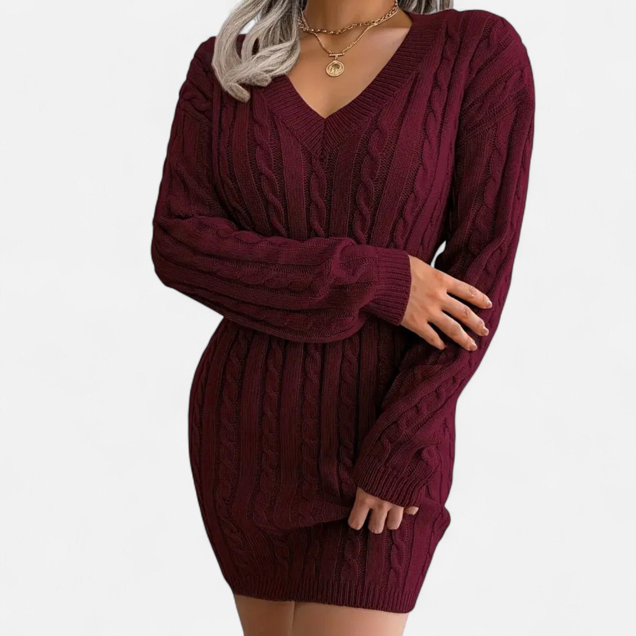Montrose Chique | Women’s Cable Knit Sweater Dress