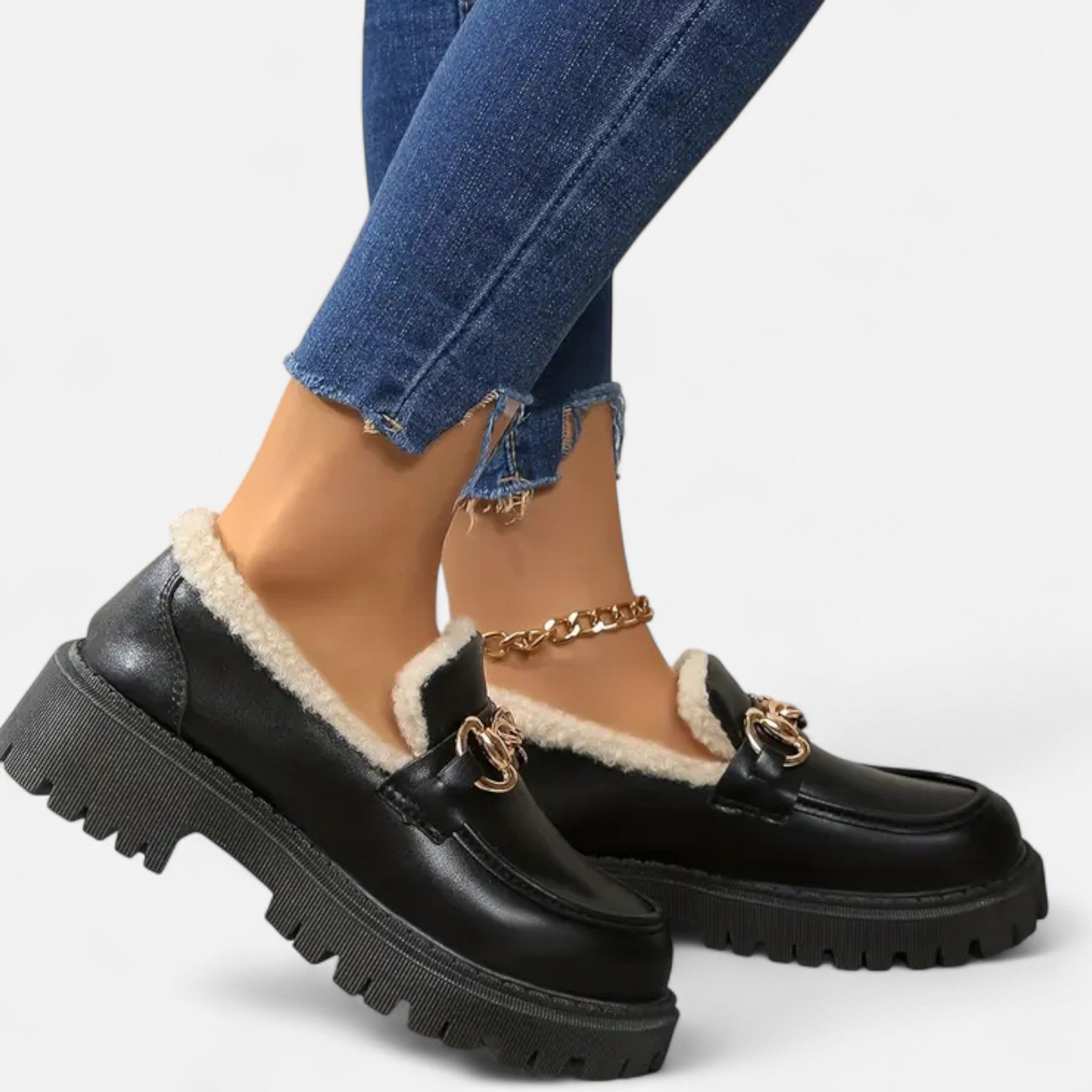 Montrose Chique | Women’s Oxford Shoes with Faux Fur