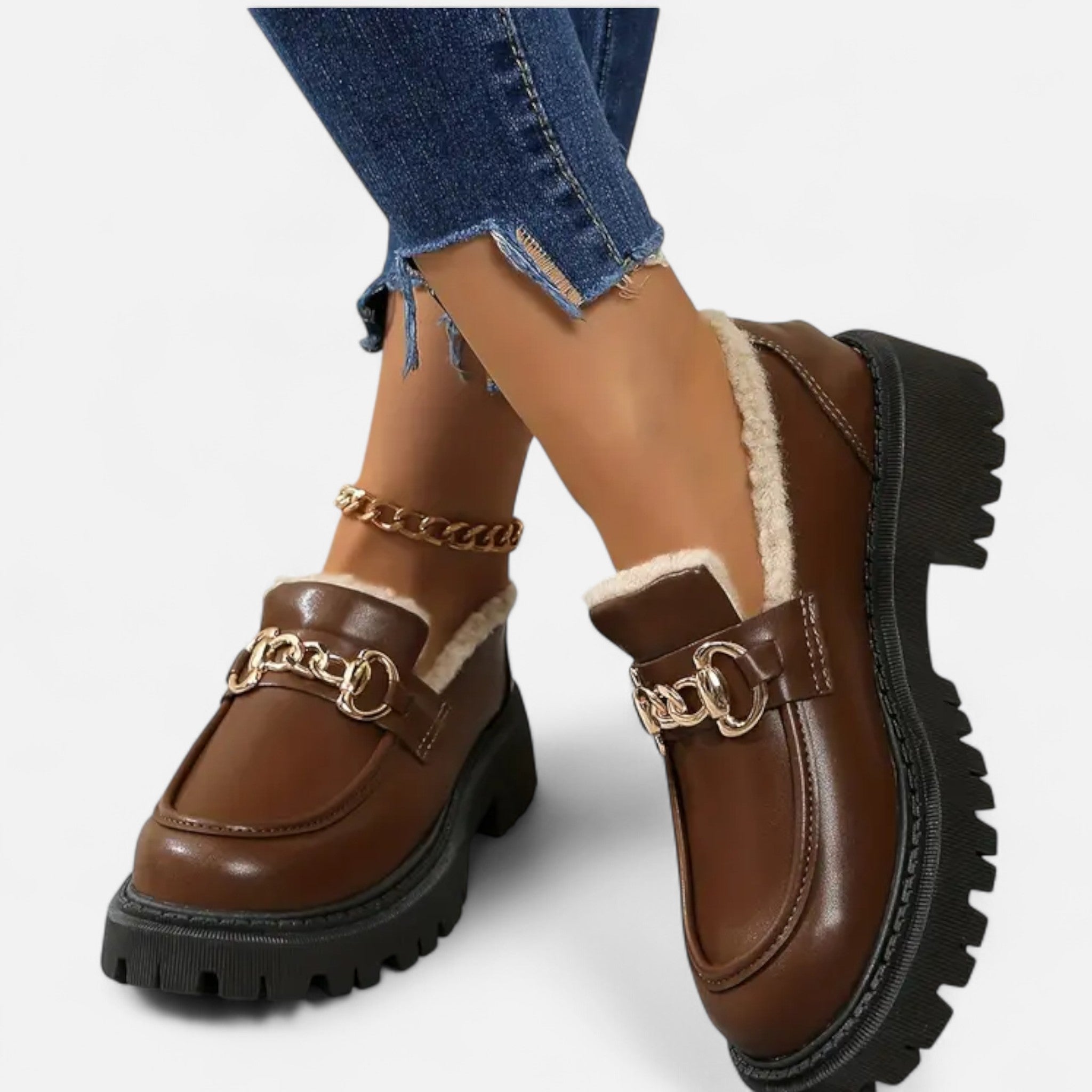 Montrose Chique | Women’s Oxford Shoes with Faux Fur