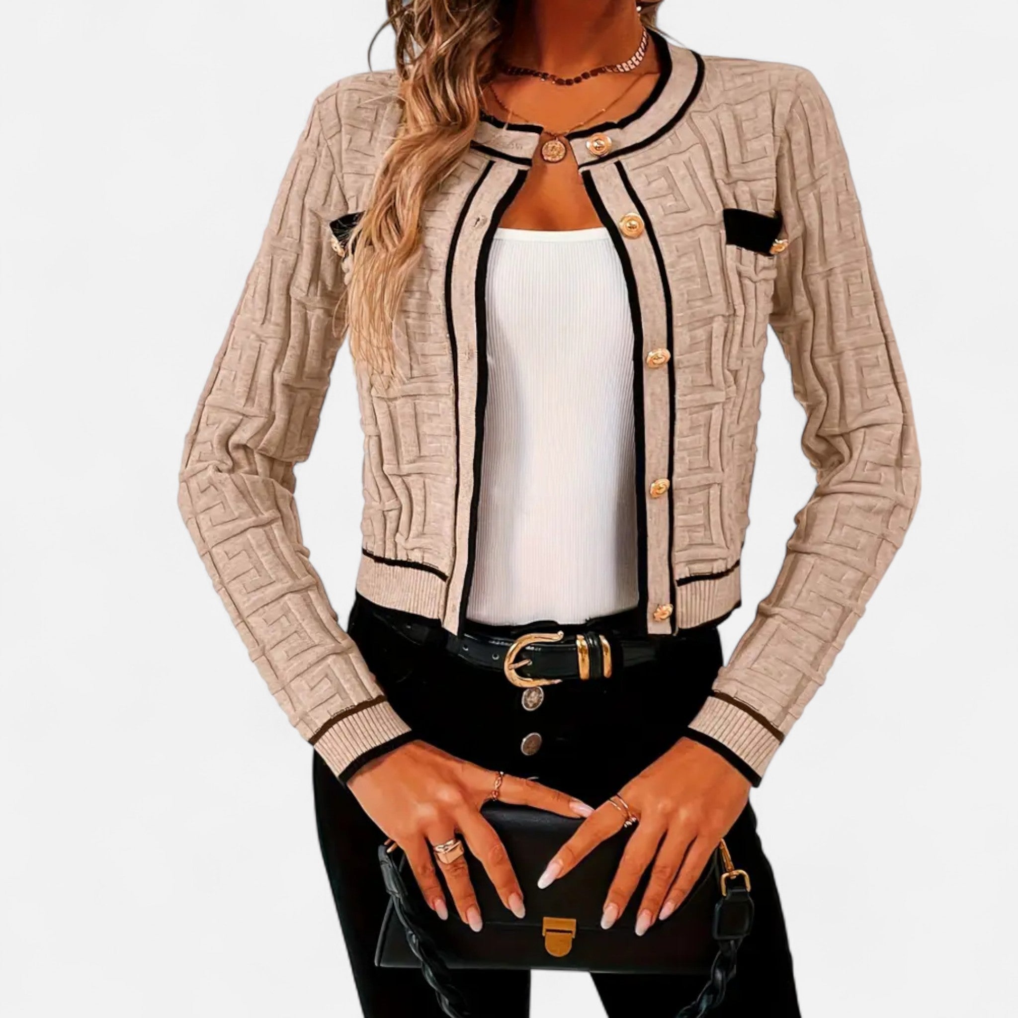 Montrose Chique | Women’s Slim-Fit Striped Cardigan