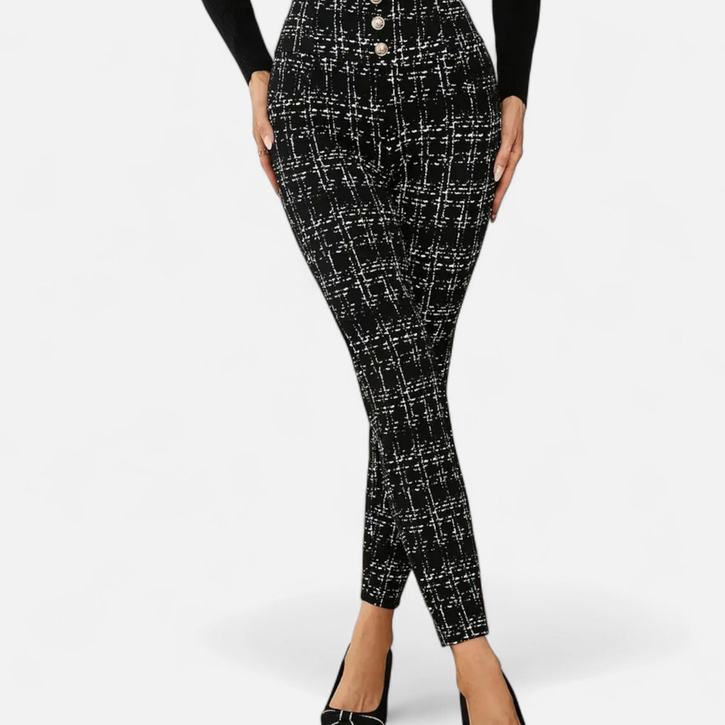Montrose Chique | Women’s Elegant Plaid Stretch Pants