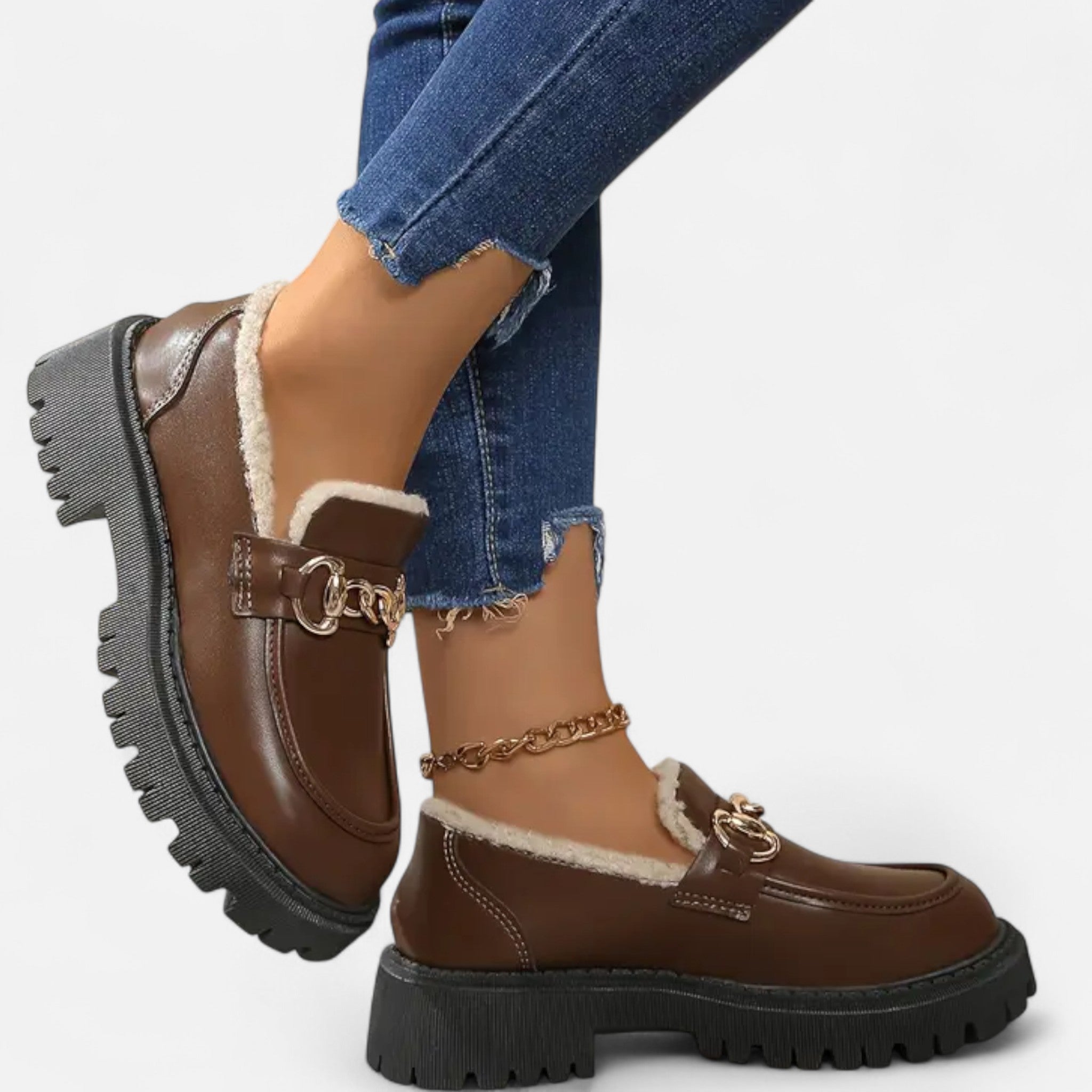 Montrose Chique | Women’s Oxford Shoes with Faux Fur