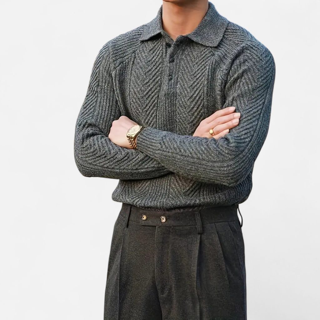 Montrose Chique | Men’s Retro Cable Knit Shirt
