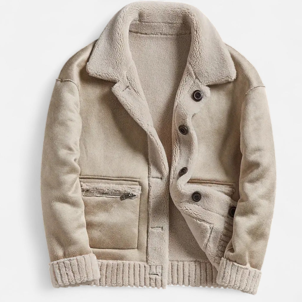 Montrose Chique | Men’s Faux Fur Button Jacket