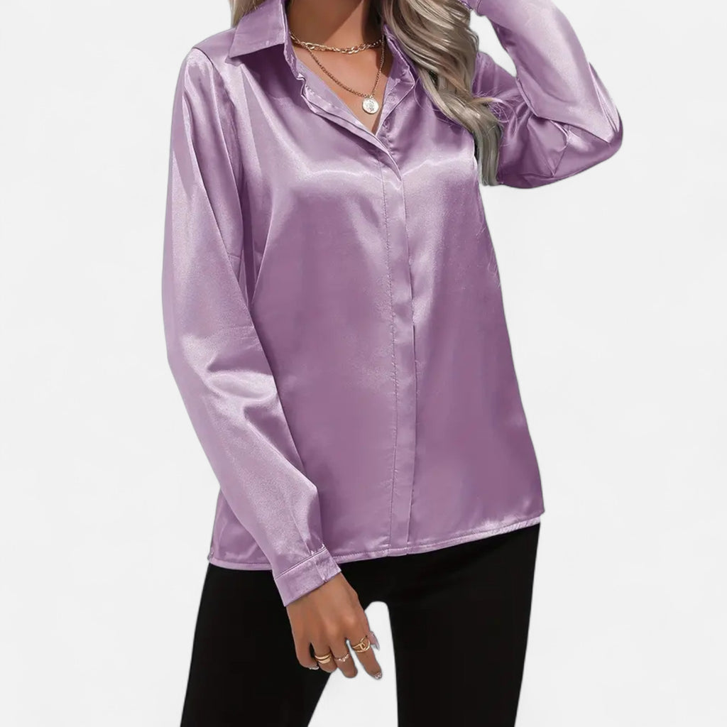 Montrose Chique | Women’s Elegant Satin-Finish Blouse