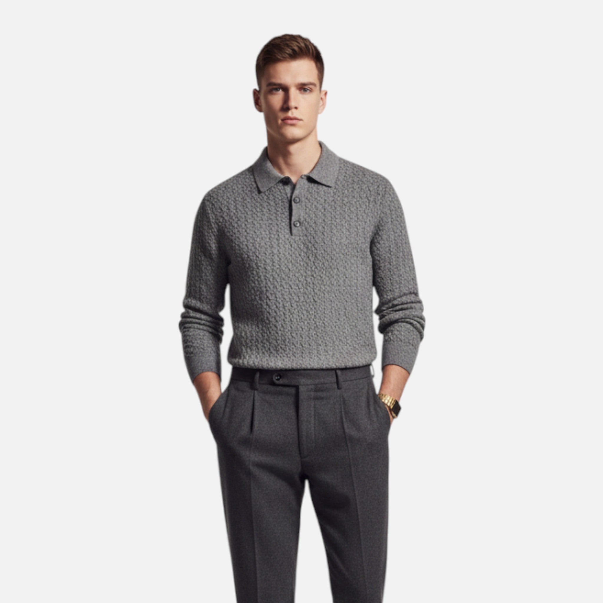 Montrose Chique | Men’s Retro Cable Knit Shirt