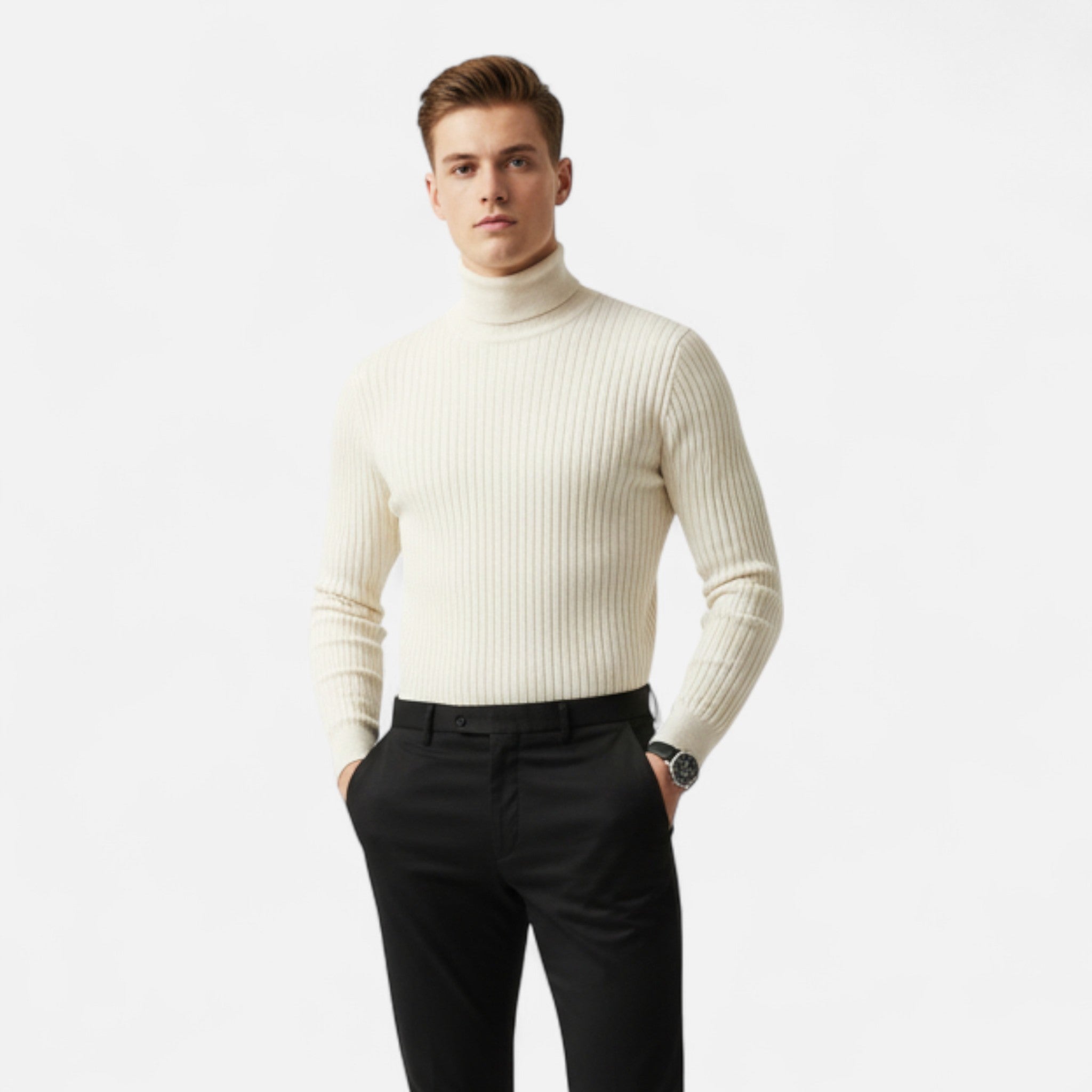 Montrose Chique | Men’s Ribbed Turtleneck Sweater