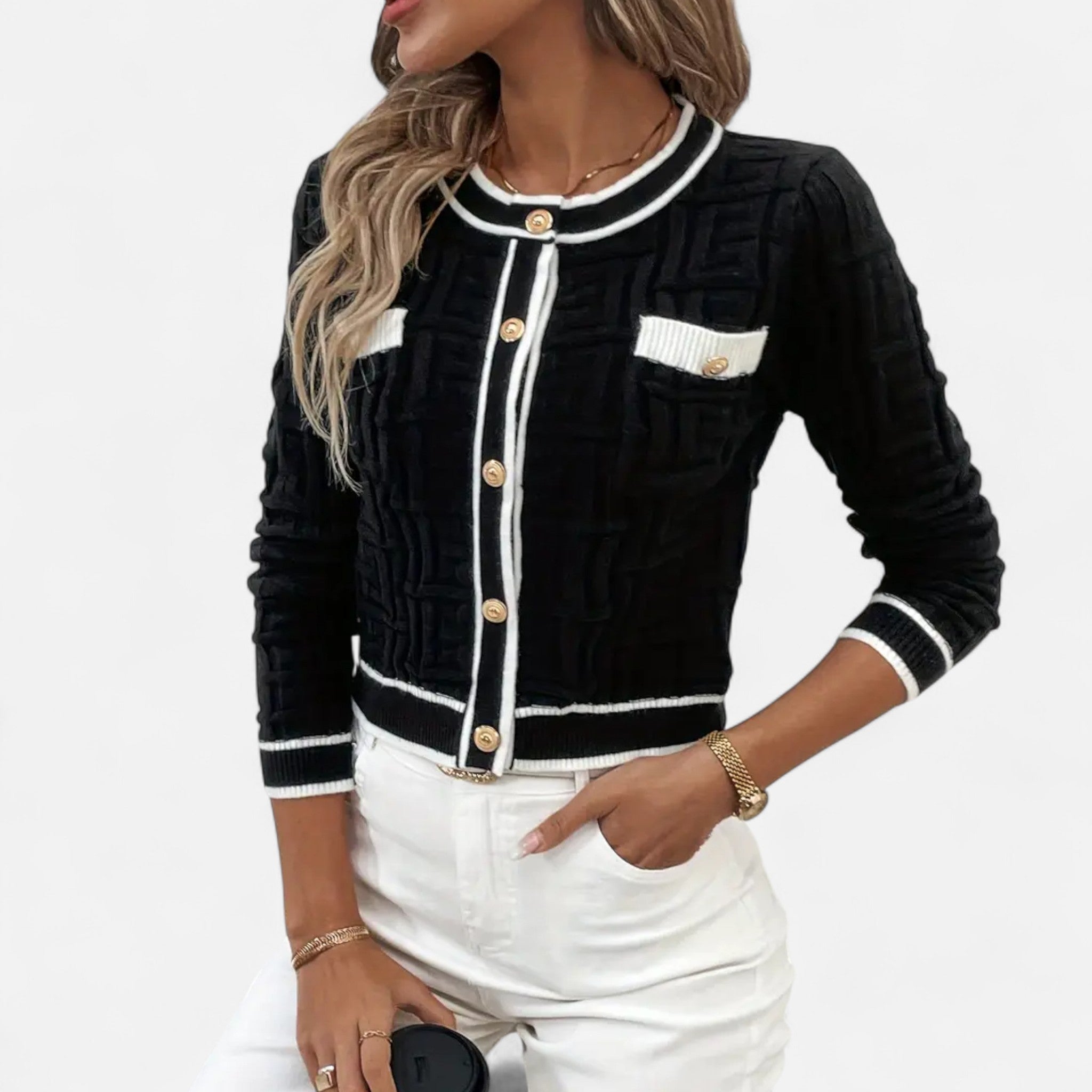 Montrose Chique | Women’s Slim-Fit Striped Cardigan