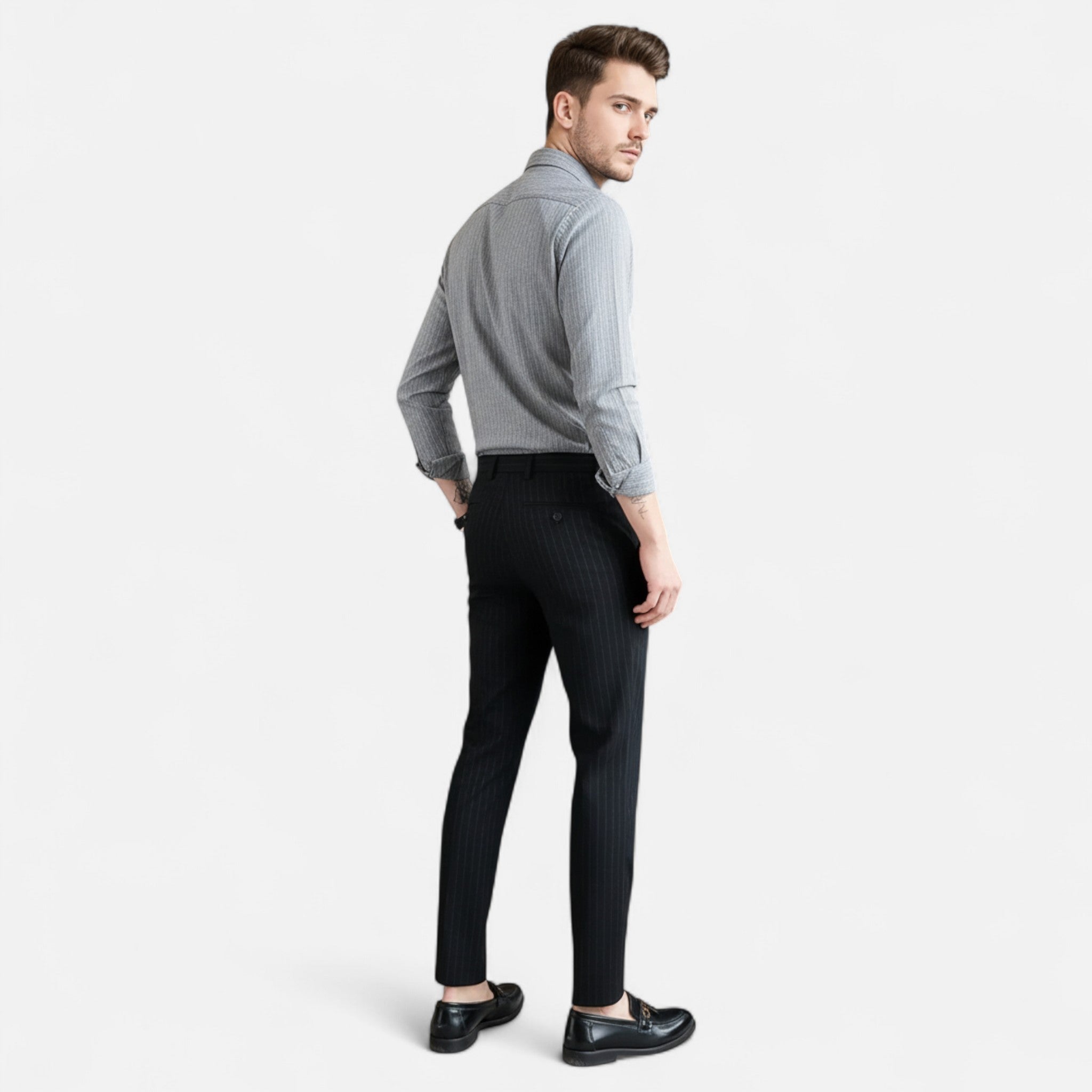 Montrose Chique | Men’s Striped Slim Fit Pants