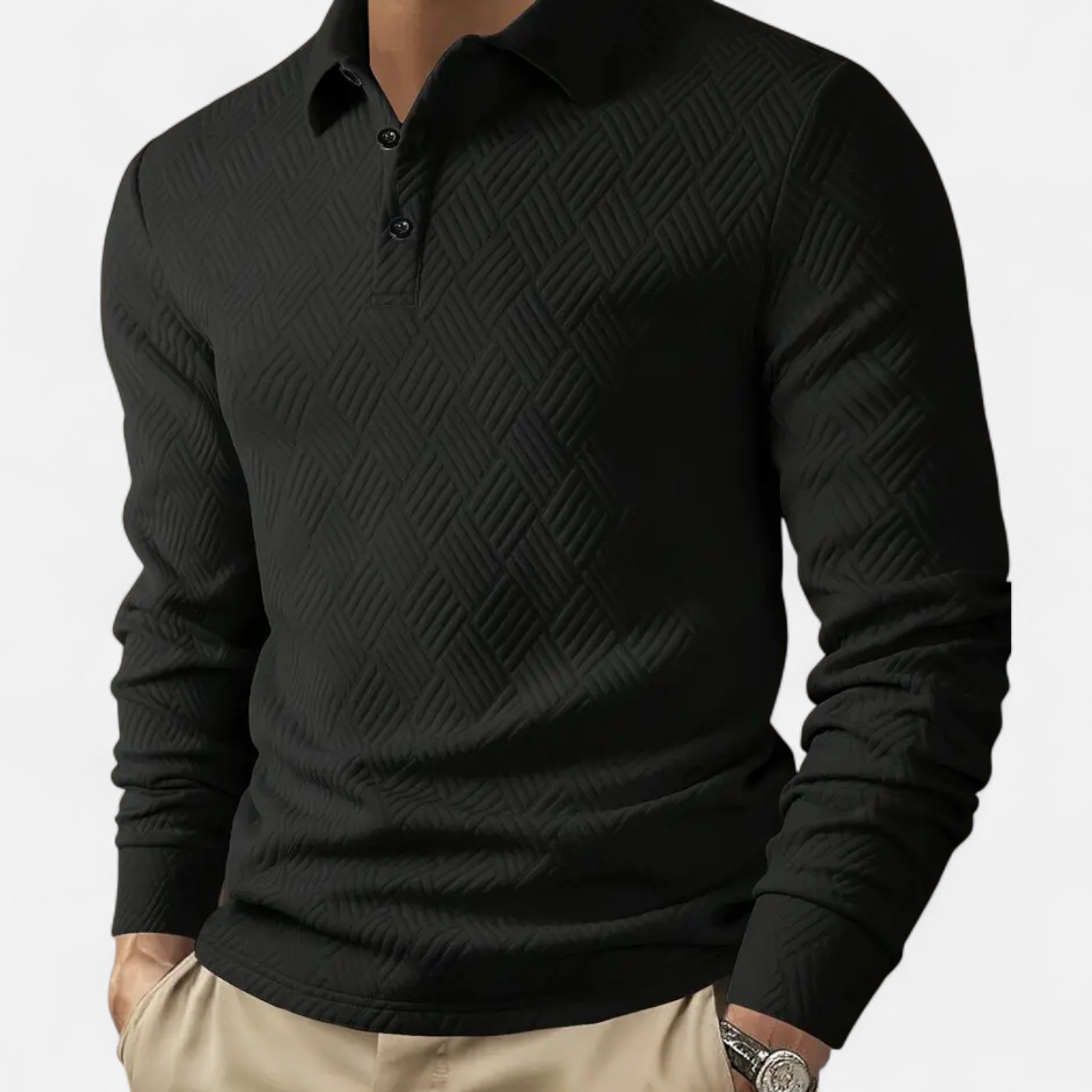 Montrose Chique | Men's Long Sleeve Polo Sweater