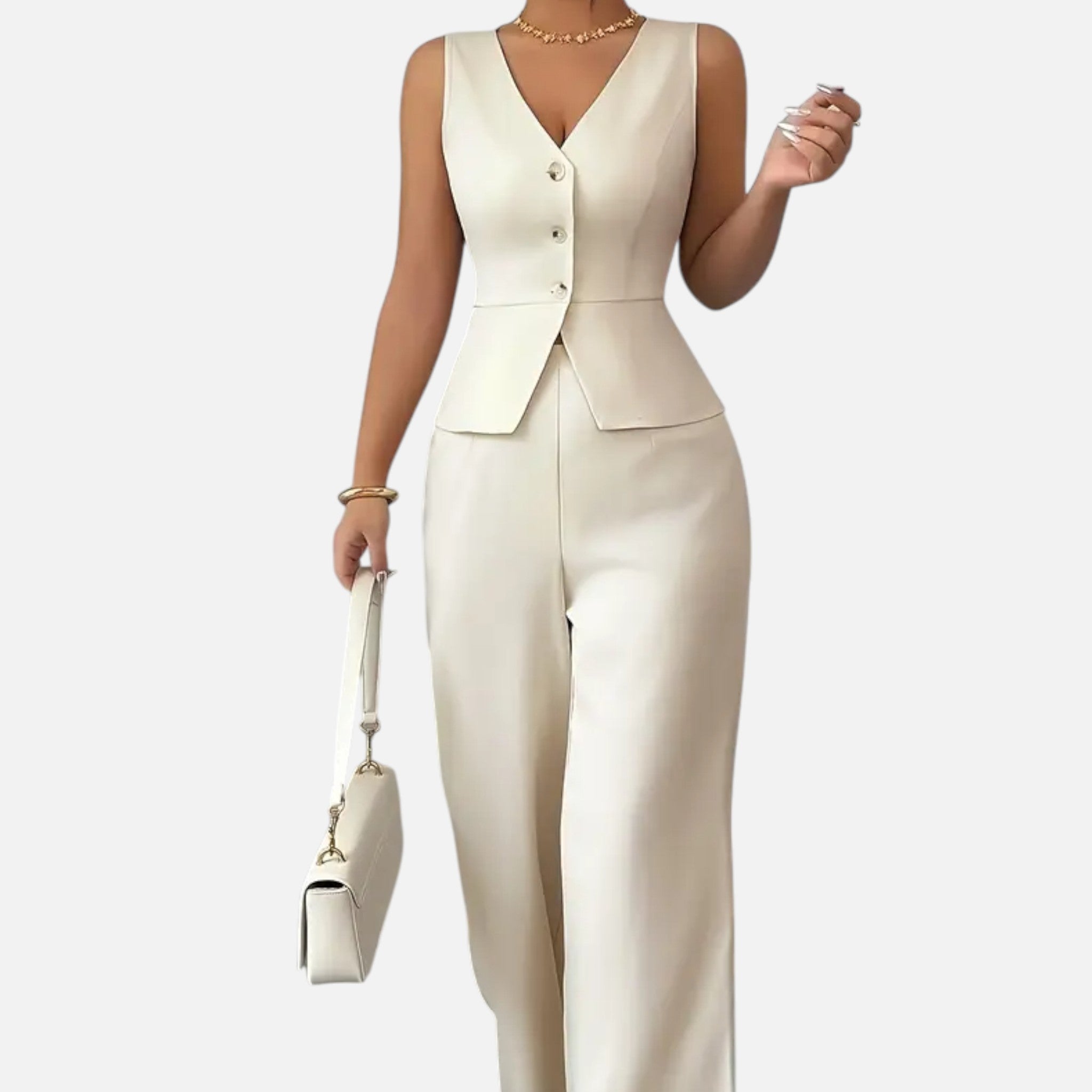 Montrose Chique | Women’s Sleeveless Blouse & Pants Set