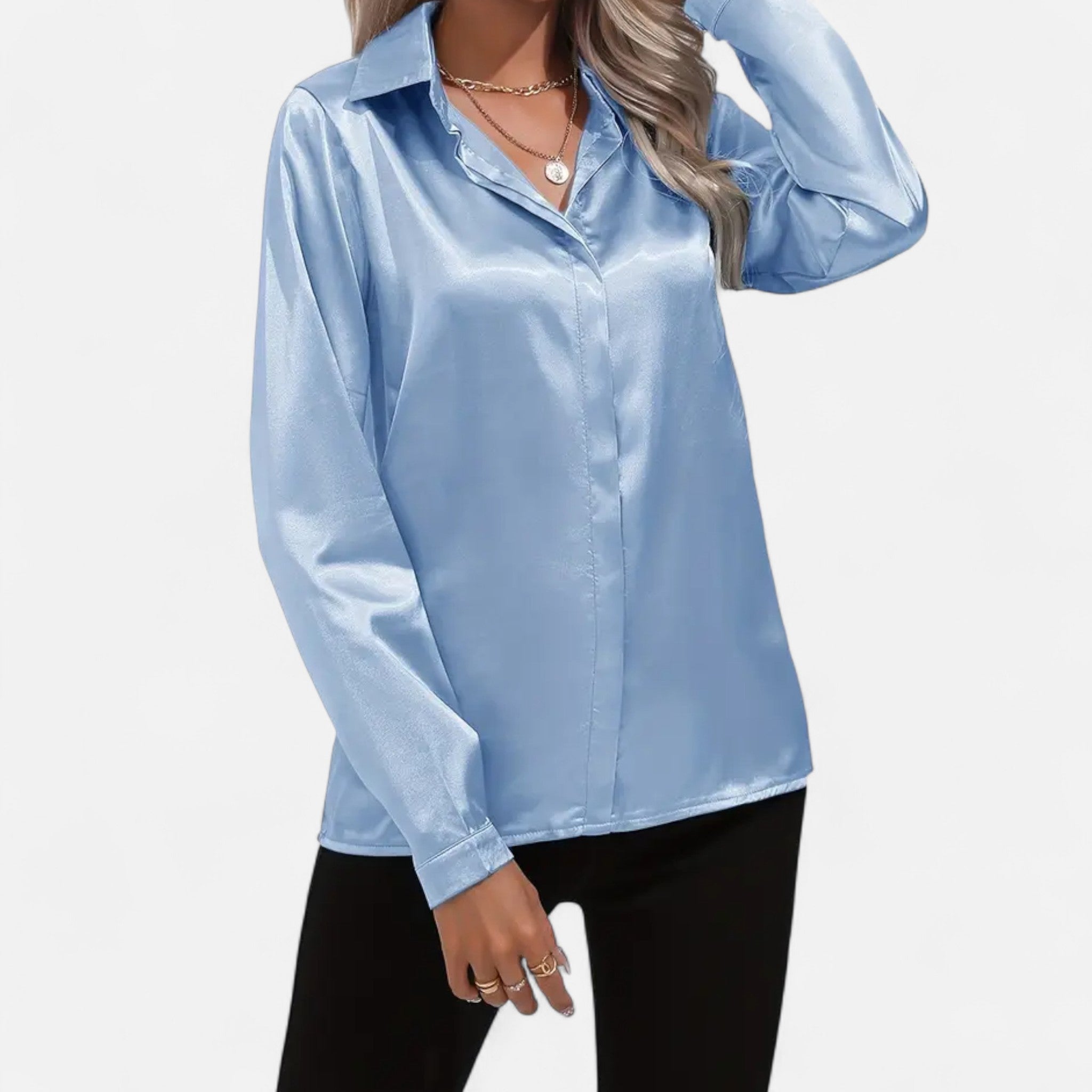 Montrose Chique | Women’s Elegant Satin-Finish Blouse