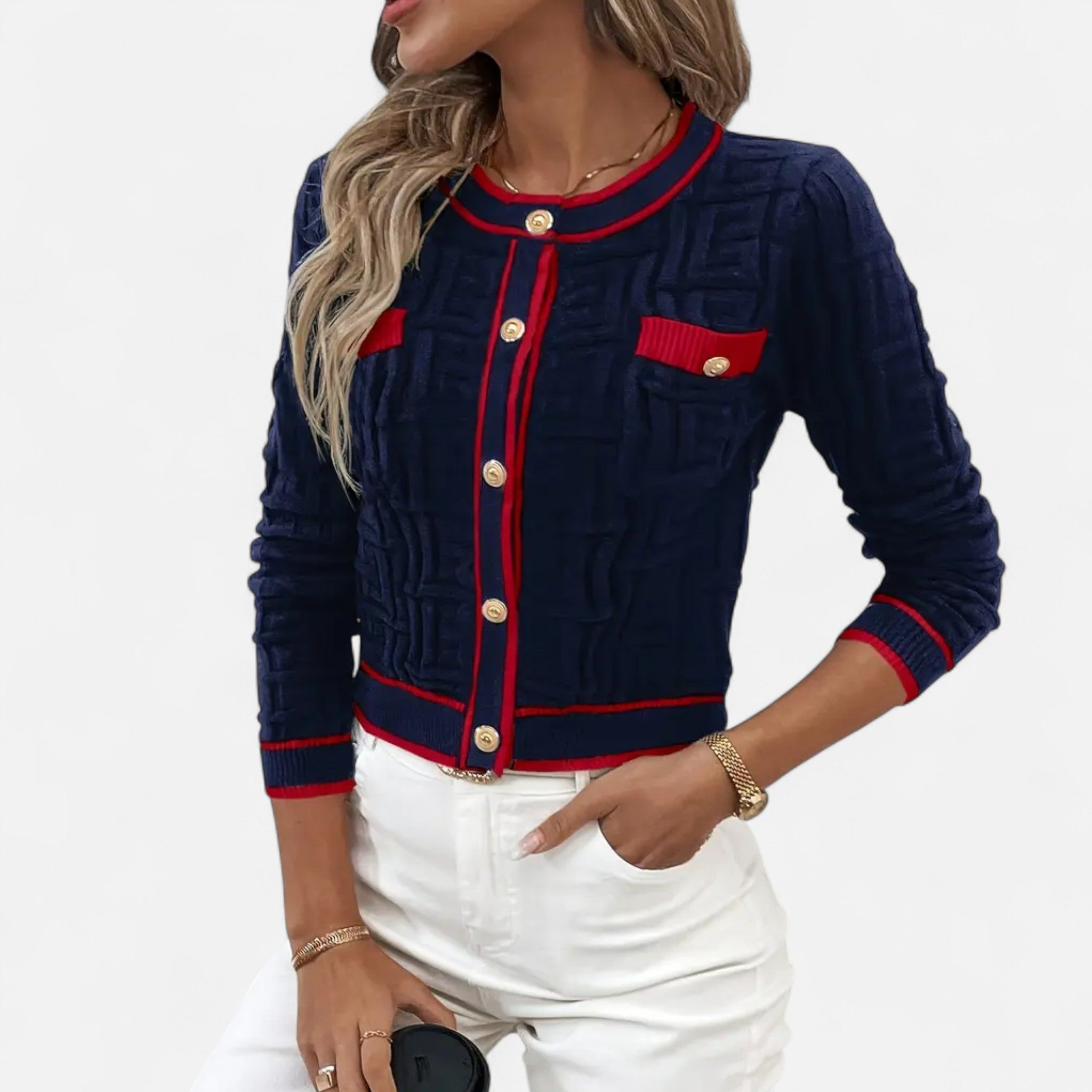 Montrose Chique | Women’s Slim-Fit Striped Cardigan