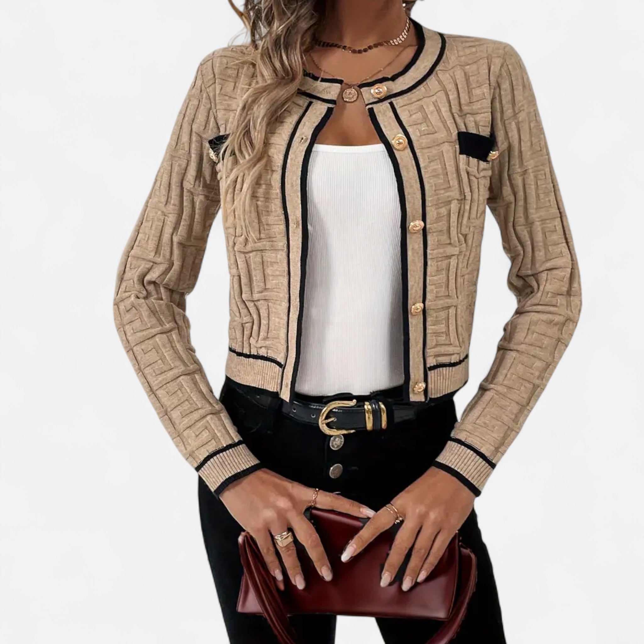 Montrose Chique | Women’s Slim-Fit Striped Cardigan