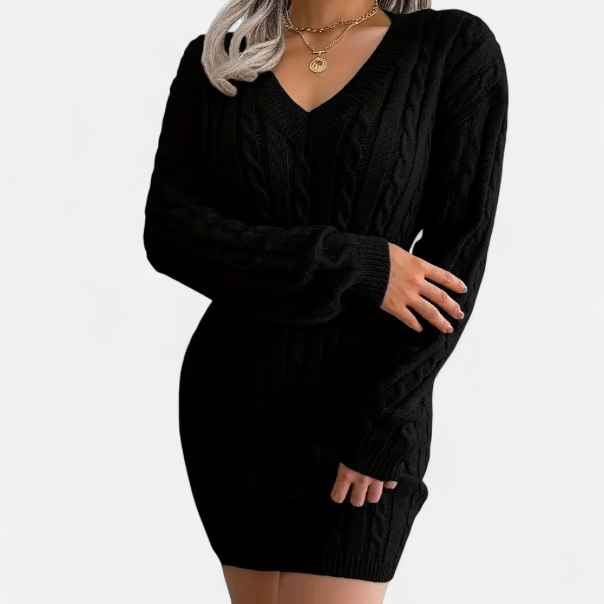 Montrose Chique | Women’s Cable Knit Sweater Dress