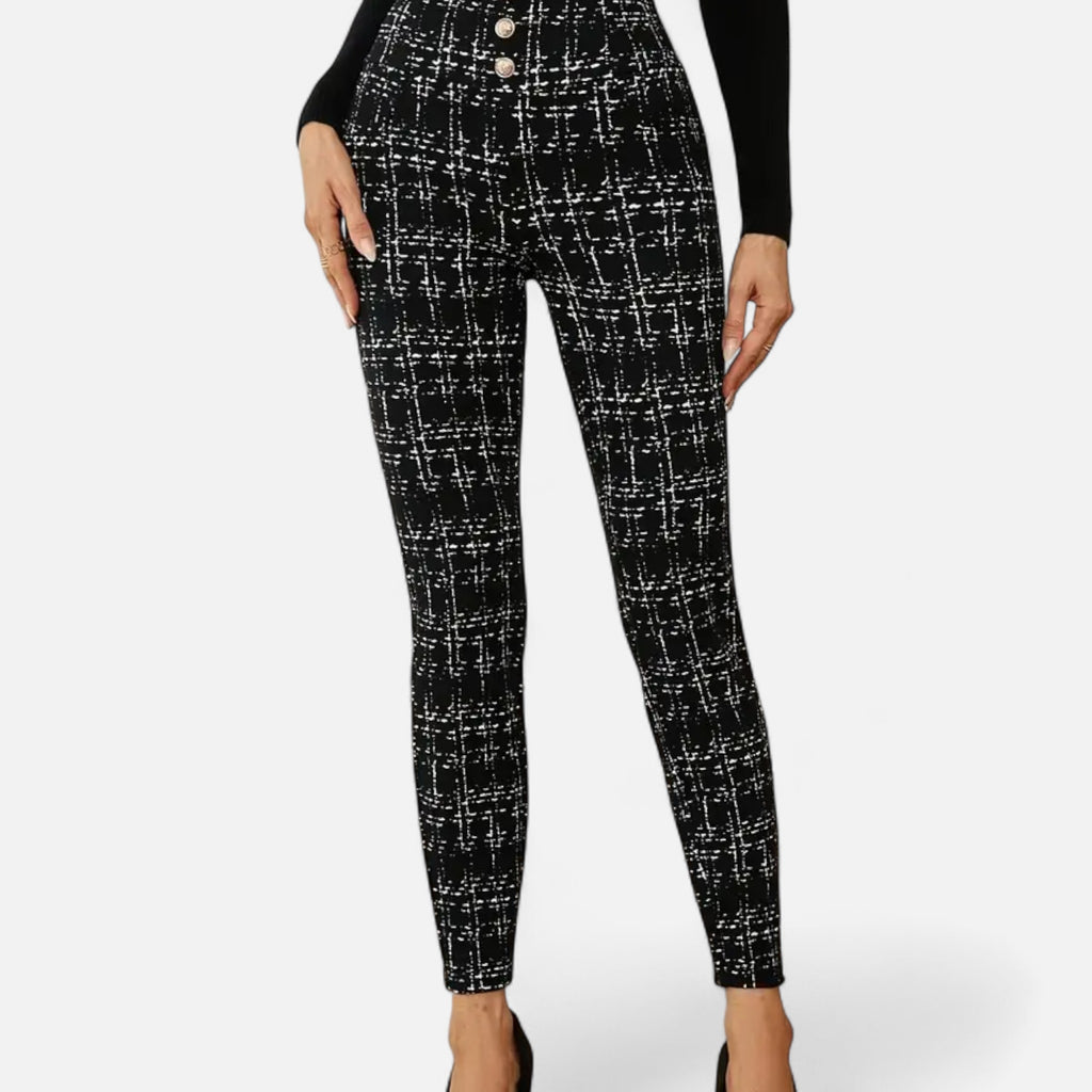 Montrose Chique | Women’s Elegant Plaid Stretch Pants