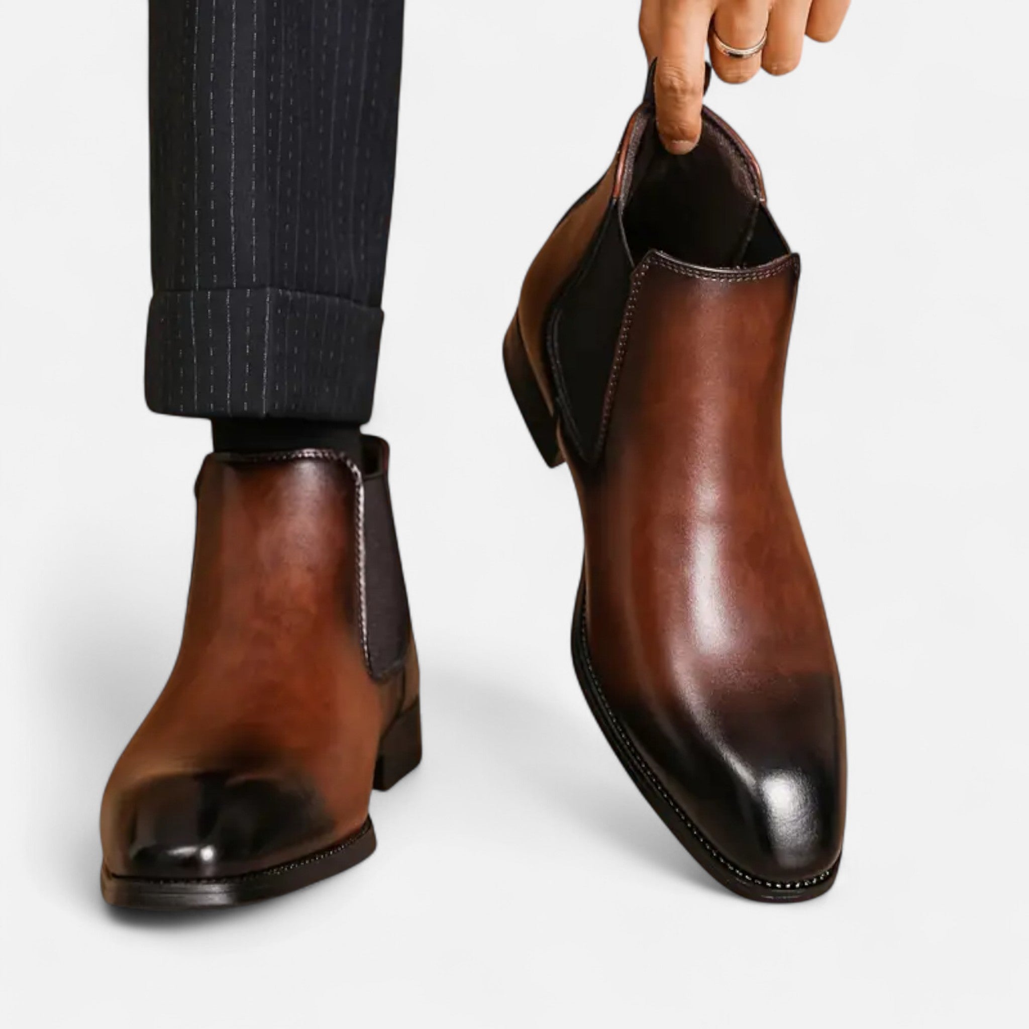 Montrose Chique | Men’s Vintage Style Leather Chelsea Boots